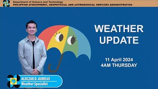 Public Weather Forecast issued at 4AM | April 11, 2024 - Thursday