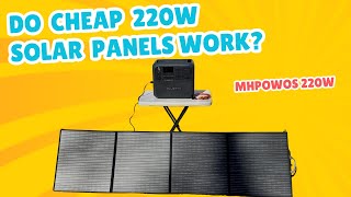 MHPOWOS 220W Solar Panels - Review, Setup, \u0026 Test!