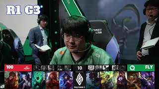 FLY vs 100 - Game 3 | Round 1 Playoffs S12 LCS Spring 2023 | FlyQuest vs 100 Thieves G3