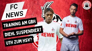 1. FC Köln Training am GBH & Downs | Diehl suspendiert | Uth zum HSV?