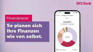 Finanzplaner der BKS App