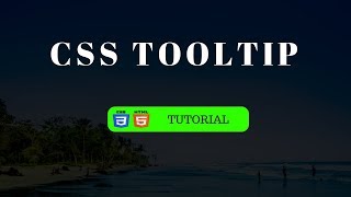 Simple Tooltip text on hover example with html and css | Pure CSS Tooltips