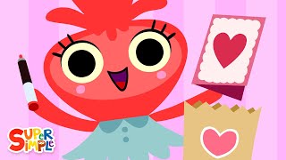 Making A Card For My Valentine | Music For Kids | Super Simple Songs