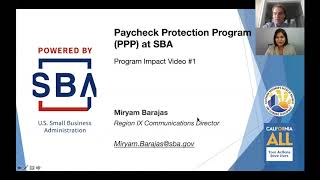 Program Impact #1: Paycheck Protection Program (PPP) at US SBA