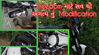 freedom cng માટે અજે કરાવ્યું સાઇડ હુક. છે કામ માથા કૂટ વાડું પણ.  વસ્તુ અગત્ય ni છે #freedom