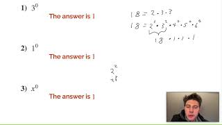 Zero Exponents Examples
