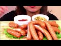 【咀嚼音 asmr】シャウエッセン ソーセージ食べたいだけ食べる。【eatingsounds mukbang】