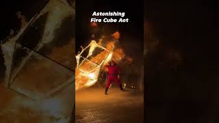 Can't believe my eyes! The Fire Cube show is a wild dance of flames!#traditional #culture #china