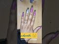 nailtransformation transition nailart simplenails purplenails simplenails glitternails nail