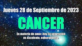 HOROSCOPO CANCER HOY - ESTO TE INTERESA ❤️ AMOR ❤️✅ 28 Septiembre 2023 #horoscopo #cancer #tarot