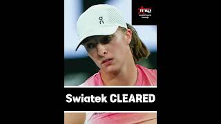 Iga Swiatek CLEARED BY WADA 🎾 #tennis #tennisplayer