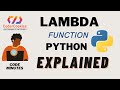 Lambda Function in Python II Coder Cookies II Code Minutes