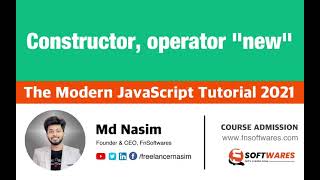021 | Constructor, Operator "new" | The Modern JavaScript Tutorial