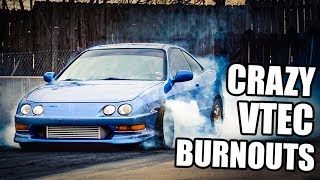 18 CRAZY Honda VTEC Burnouts