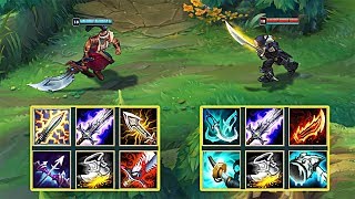 TRYNDAMERE vs MASTER YI FULL BUILD FIGHTS