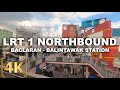 LRT-1 Northbound Ride Tour | Baclaran to Balintawak Station | 4K | Manila, Philippines