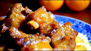 [橙汁排骨 Orange Pork Ribs] 討喜年菜端上桌，酸甜橙香不膩口、大吉大利好兆頭！ – Home Cooked Delights