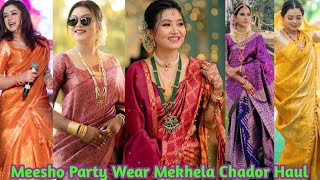 Meesho Party Wear Mekhela Chador Haul/Meesho Mekhela Sador Haul @axomiyafashionhaul