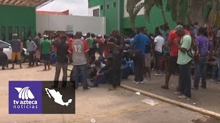 Ciudadanos africanos exigen a autoridades agilizar trámites migratorios | Azteca Chiapas