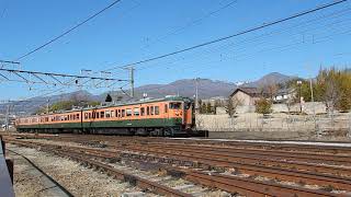 しなの鉄道　快速604Ｍ　115系湘南色S3編成　滋野～小諸