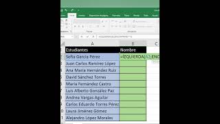 Como extraer palabras de una celda de Excel fácil y sencillo #excel #trucosexcel #aprendeexcel