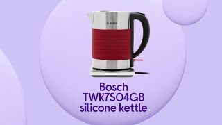 Bosch Silicone TWK7S04GB Jug Kettle - Red - Product Overview