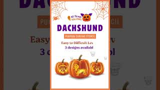Dachshund Pumpkin Stencil