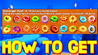 HOW TO GET ALL DONUTS LOCATIONS in SPEEDRUN 4! ROBLOX DONUT HUNT