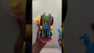 Domino stacking train Toy -Automatic Domino Laying Smart Train- #shorts