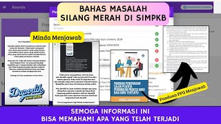 BAHAS MASALAH SILANG MERAH DI SIMPKB UNTUK SELEKSI ADMINISTRASI PPG | ADMIN DAPODIK MENJAWAB