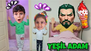 UTKU, ASEL ! YEŞİL ADAM EVİN HER YERİNDE ! DONDURMA ŞEKERİ ALDI KAÇTI ! @elifsinemtv  @TroomTroom