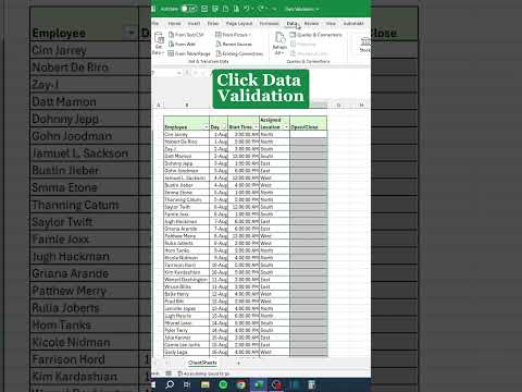 Data validation in Excel‼️ #excel