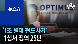 ‘1조 원대 펀드사기’…옵티머스 대표, 1심서 징역 25년 | 뉴스A