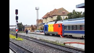 Demaraj GM tricolor 920 la tracțiunea trenului 1831 Timișoara-Iași 19.01.2023