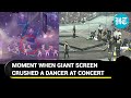 On Cam: Hong Kong concert turns horror show as giant screen falls, crushes dancers