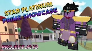 Star Platinum Showcase Roblox Project Jojo