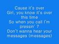 It's Over by Jesse McCartney (with lyrics)