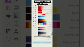 How to add Gradient in CSP mobile #shorts