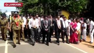 The judge ilanchelian opened the main entrance of the Vavuniya Central College