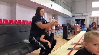 Sadistic coach stretch poor gymnast leg till it breaks in half!! 👏🏻🤯