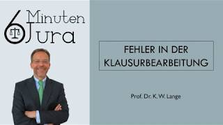 Fehler in der Klausurbearbeitung