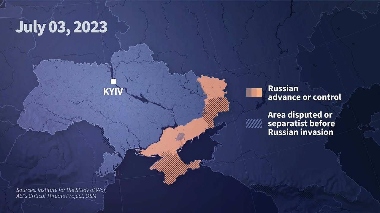 Animated Map Shows Almost 500 Days Of Russia's Invasion Of Ukraine ...