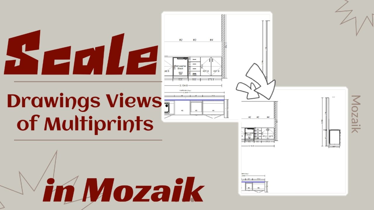 Mz14 How To Scale Drawing Multiprint Views In Mozaikdesign Virtucadd