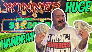 MOST MASSIVE MAJOR JACKPOT HANDPAY EVER!! with VegasLowRoller