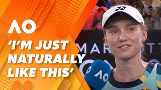 Elena Rybakina explains how she keeps her cool in the tough moments: 2024 Australian Open | WWOS