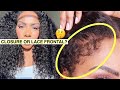 ✅ HOW TO get the MOST NATURAL 4C KINKY CURLY EDGES look on a 8x5 LACE CLOSURE WIG! @subellahair