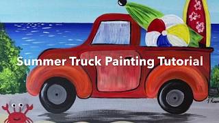 Summer Truck Acrylic Painting Tutorial