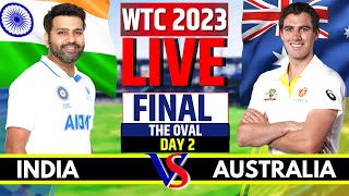 India vs Australia Live Score, Day 2, Oval | WTC Final 2023 | IND vs AUS Live Score Only, #livescore