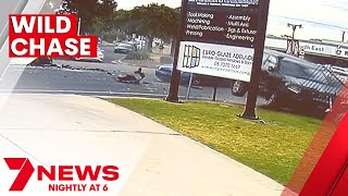Two arrested after wild police chase ends in North East Road crash | 7NEWS