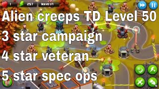 Alien Creeps TD Level 50 Without Any Extra Hero